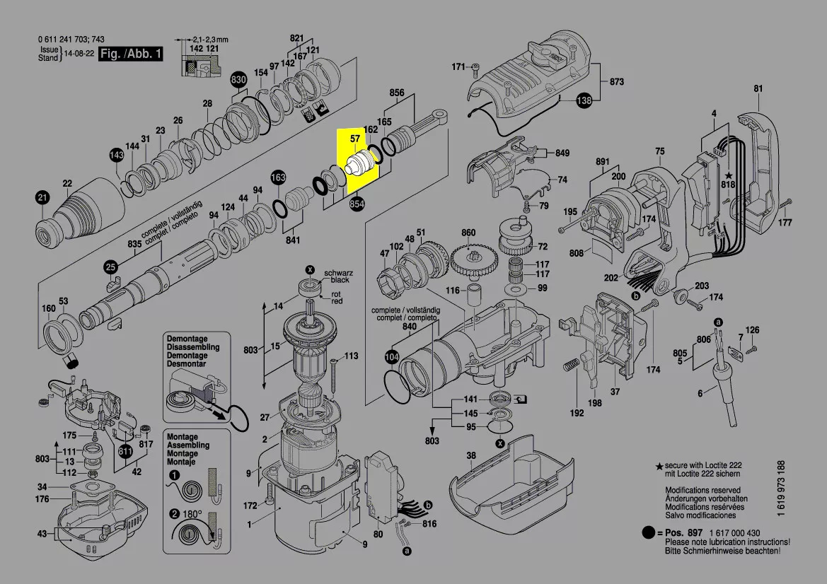 Frappeur réf. 1 618 710 074 Bosch
